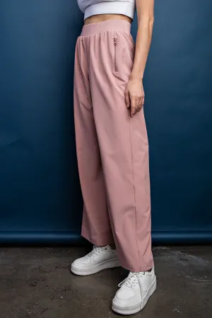 Stretch Woven Straight Pants