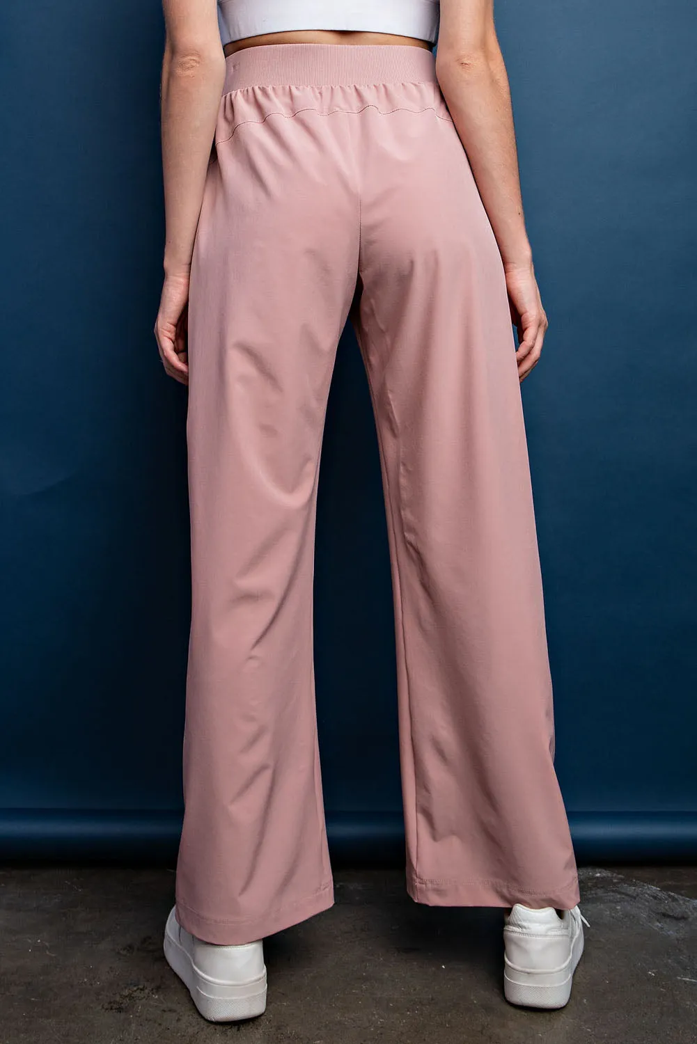 Stretch Woven Straight Pants