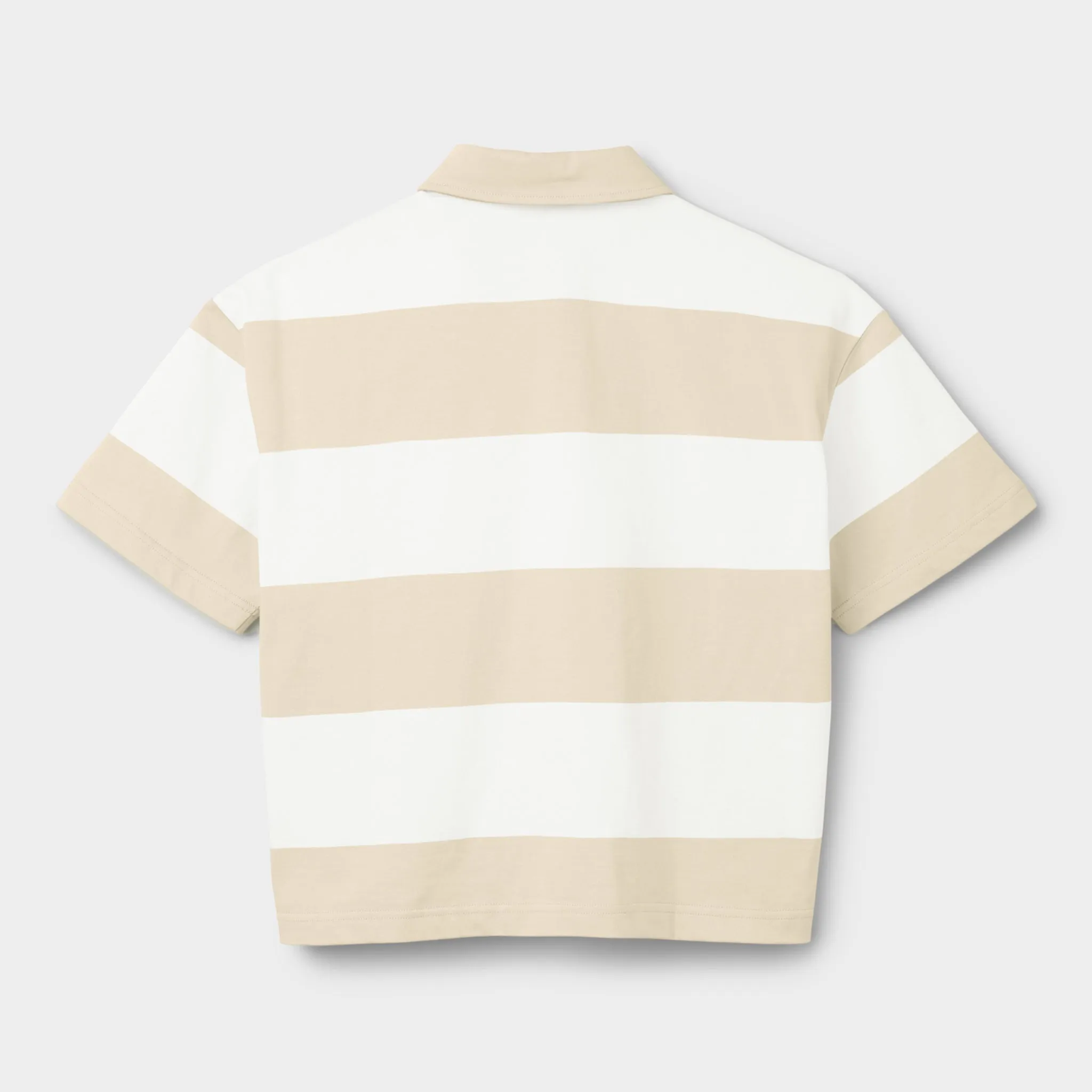 Stripe Marine Cropped Polo