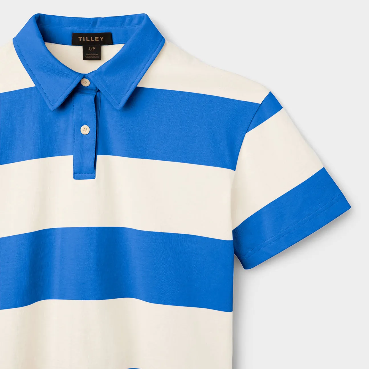 Stripe Marine Cropped Polo