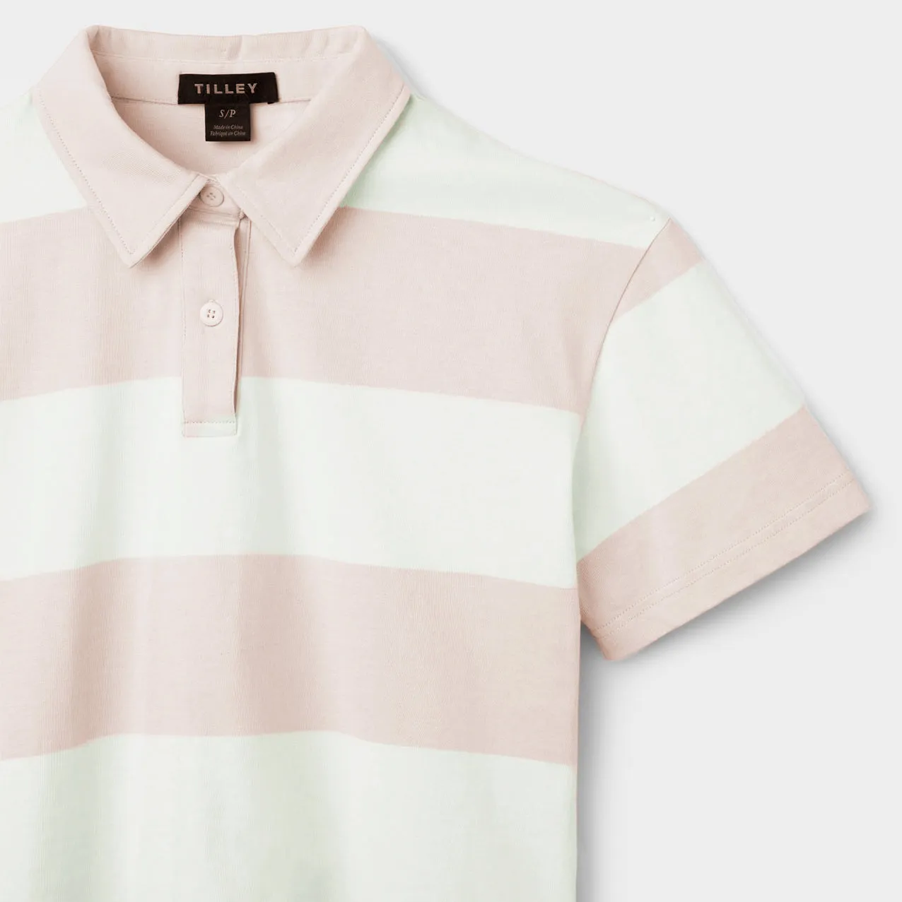 Stripe Marine Cropped Polo