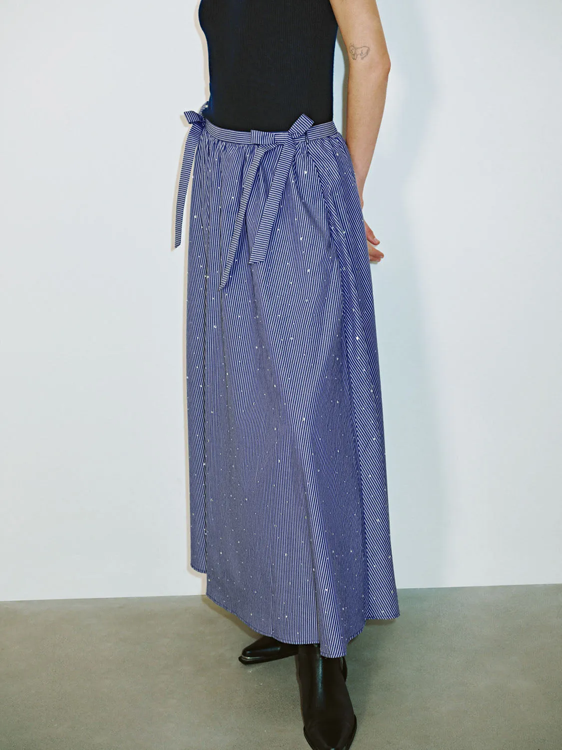 Striped A-Line Skirts