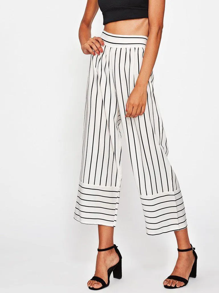 Striped Wide Leg Pants