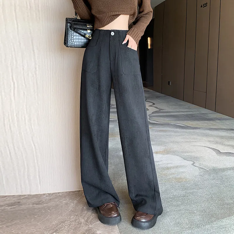 Stylish Loose Fit Women's Straight Leg Trousers with a Flattering Look