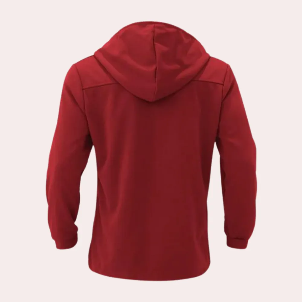 Stylish men's trench coat with a practical hood for a casual look