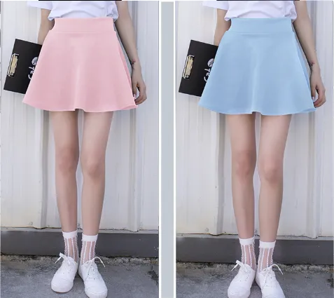 Sweet High Waist A Line Skort