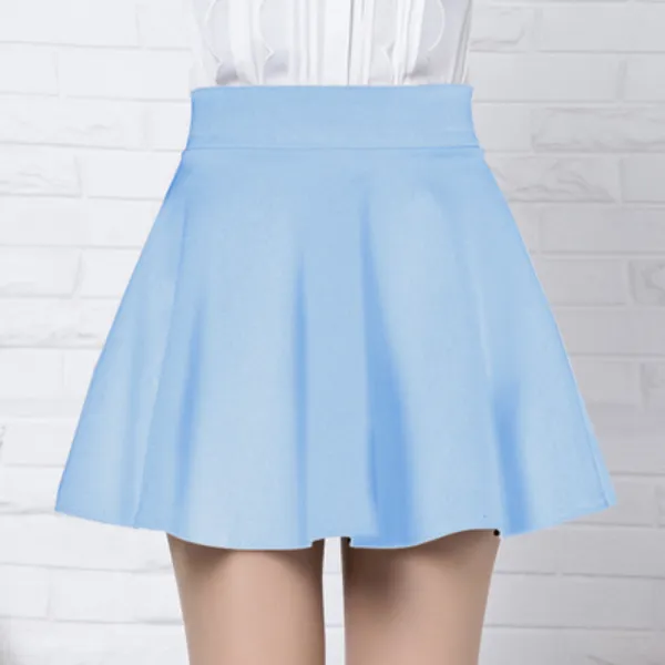 Sweet High Waist A Line Skort