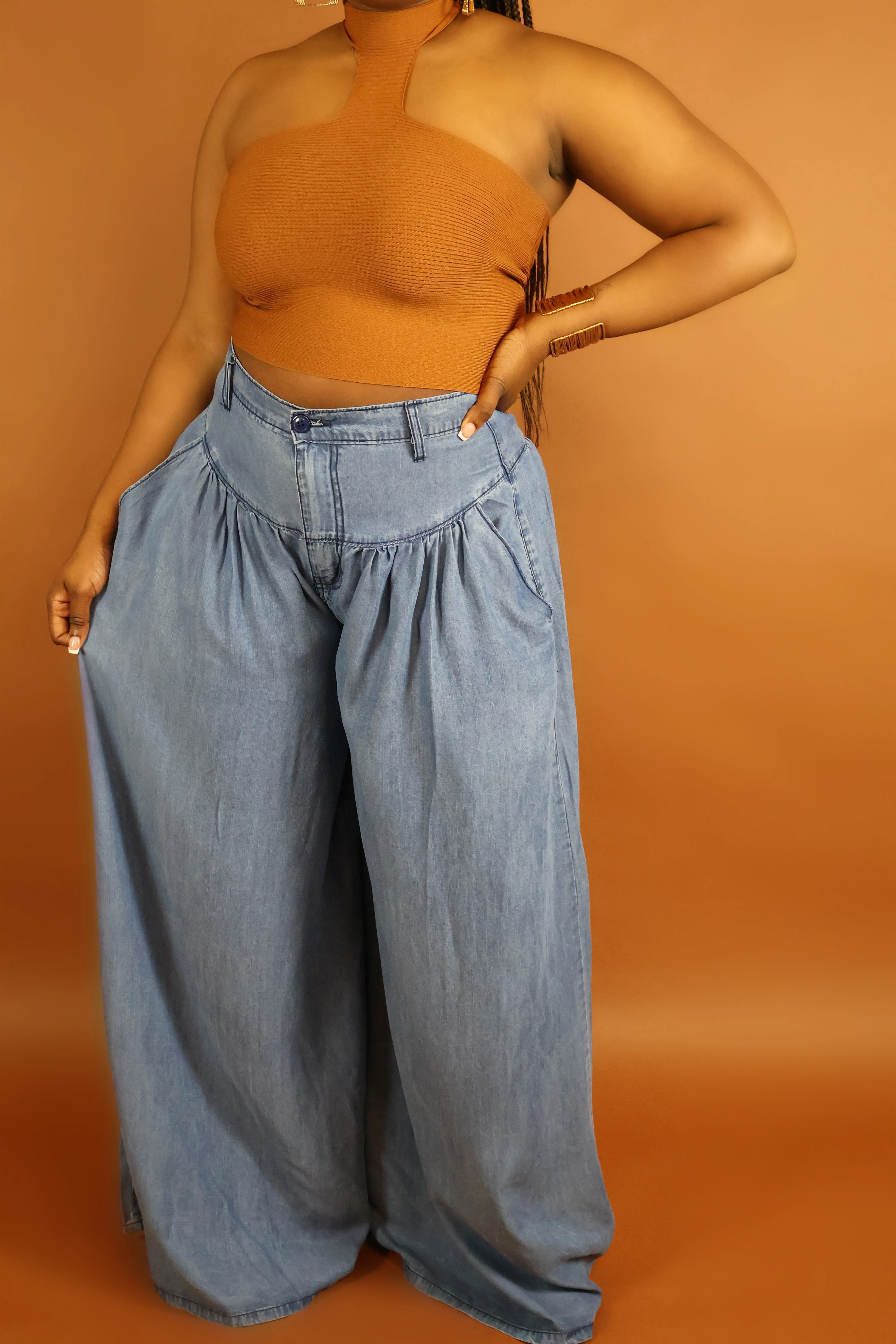 TAKING CHANCES WIDE LEG PANTS