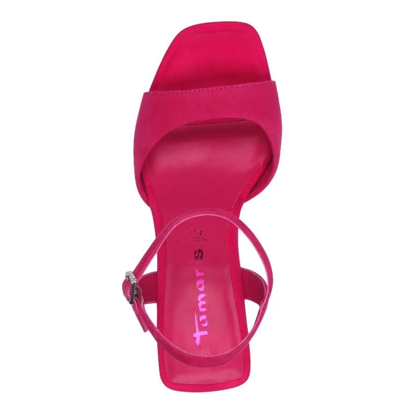 Tamaris Womens Pink High-Heel Sandal 1-28340-44