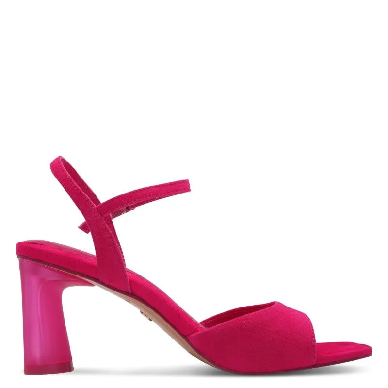 Tamaris Womens Pink High-Heel Sandal 1-28340-44