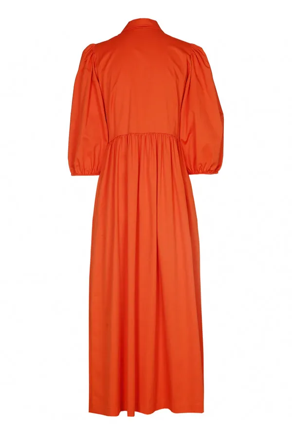 TANGERINE MIDI DRESS