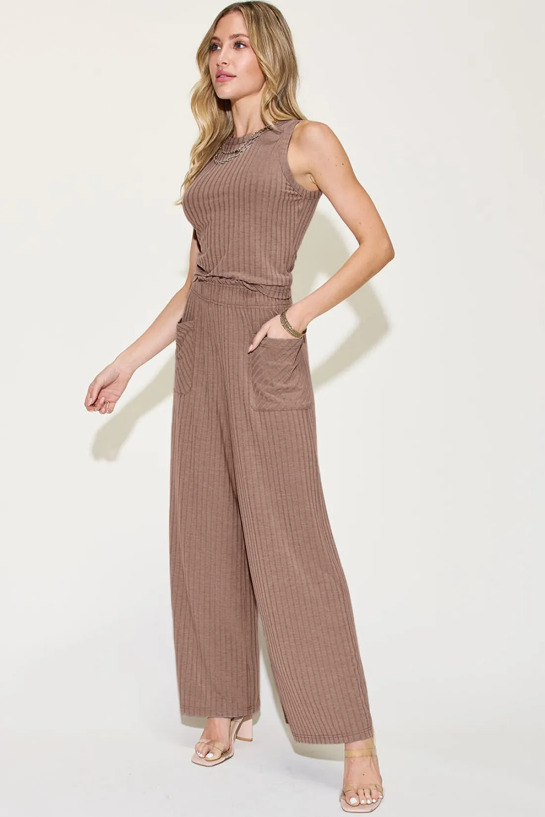 Tank and Wide Leg Pants Set