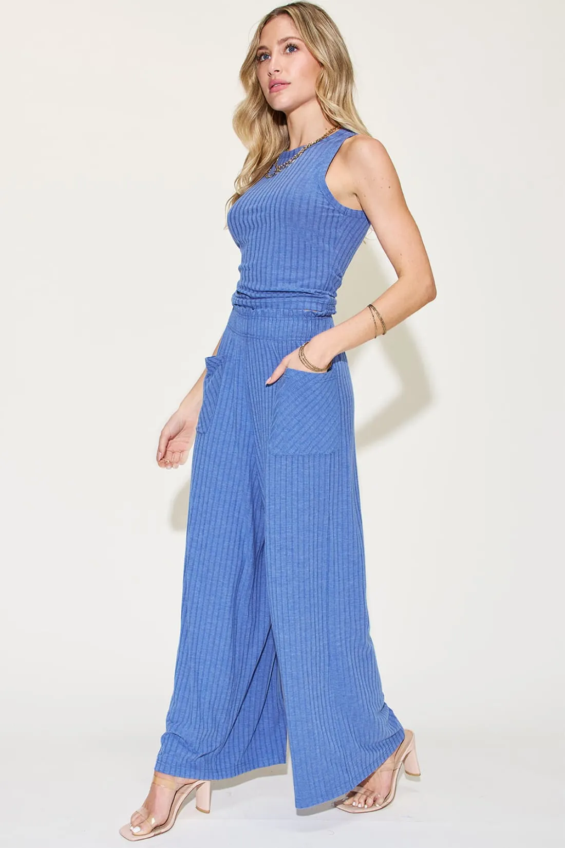 Tank and Wide Leg Pants Set