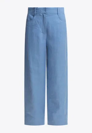 Teo Wide-Leg Linen