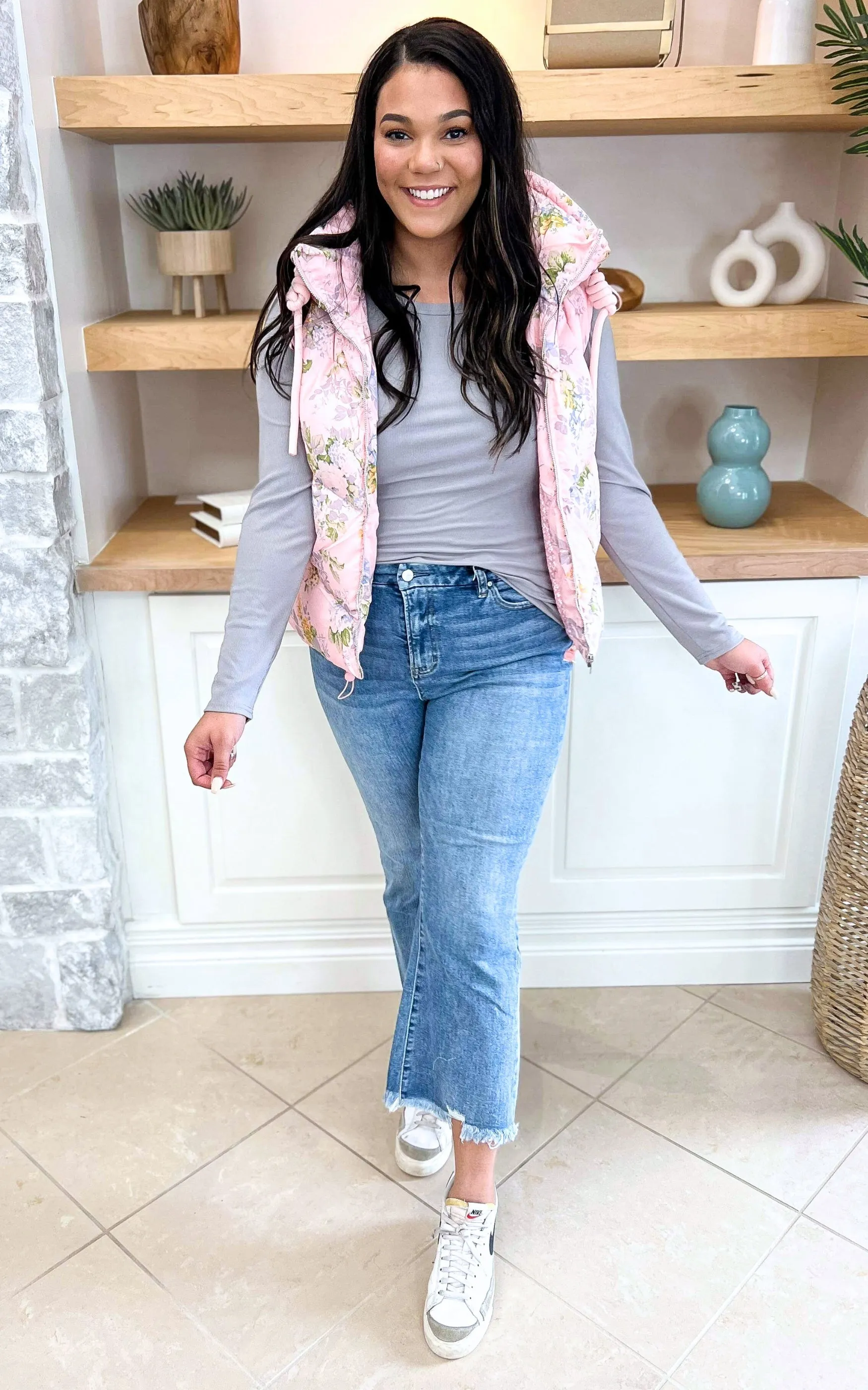 The Abby High Rise Crop Flare Denim Jean | Mica- Final Sale**