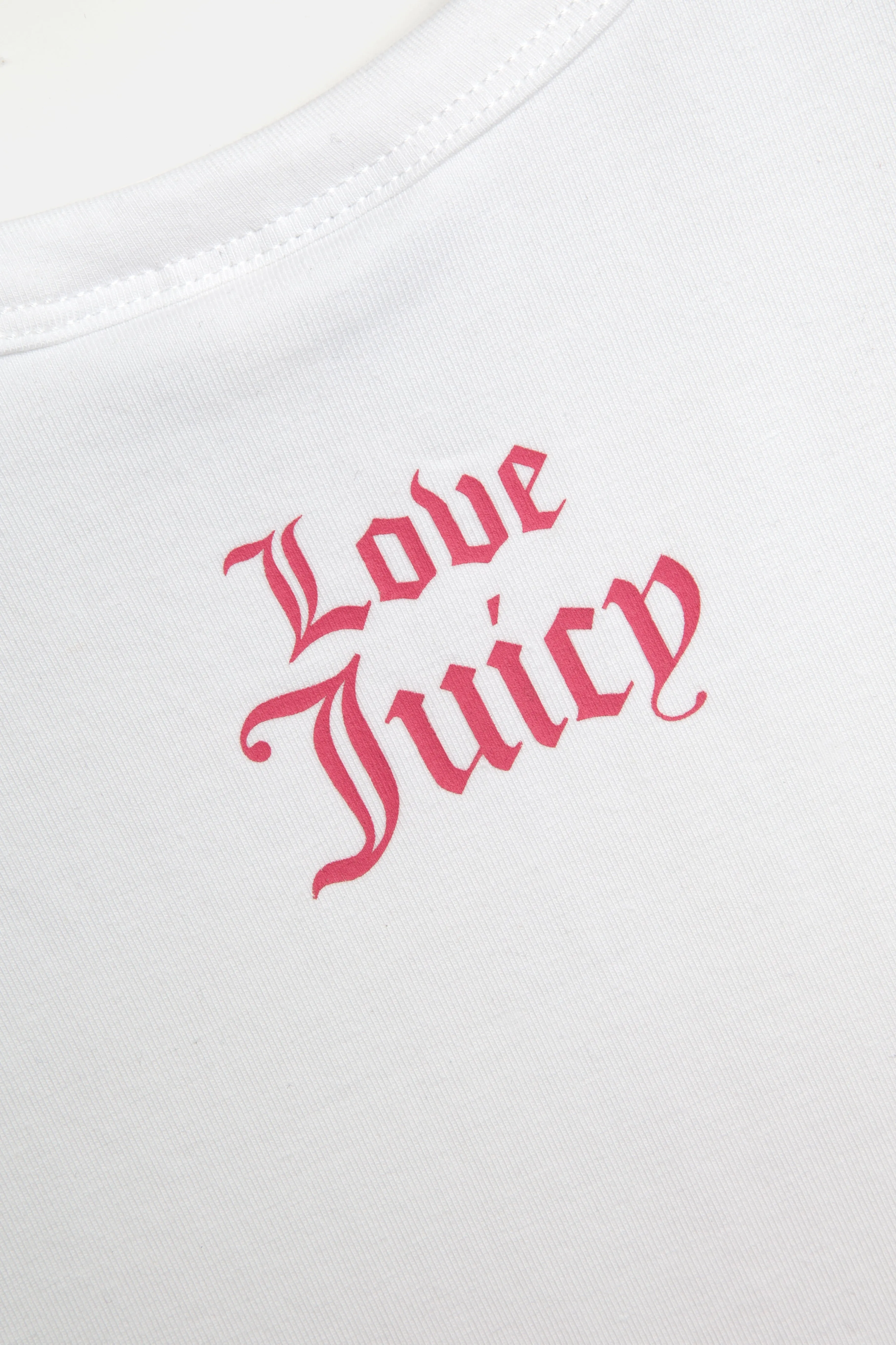 THE ICONS | WHITE 'VIVA LA JUICY' BABY TEE