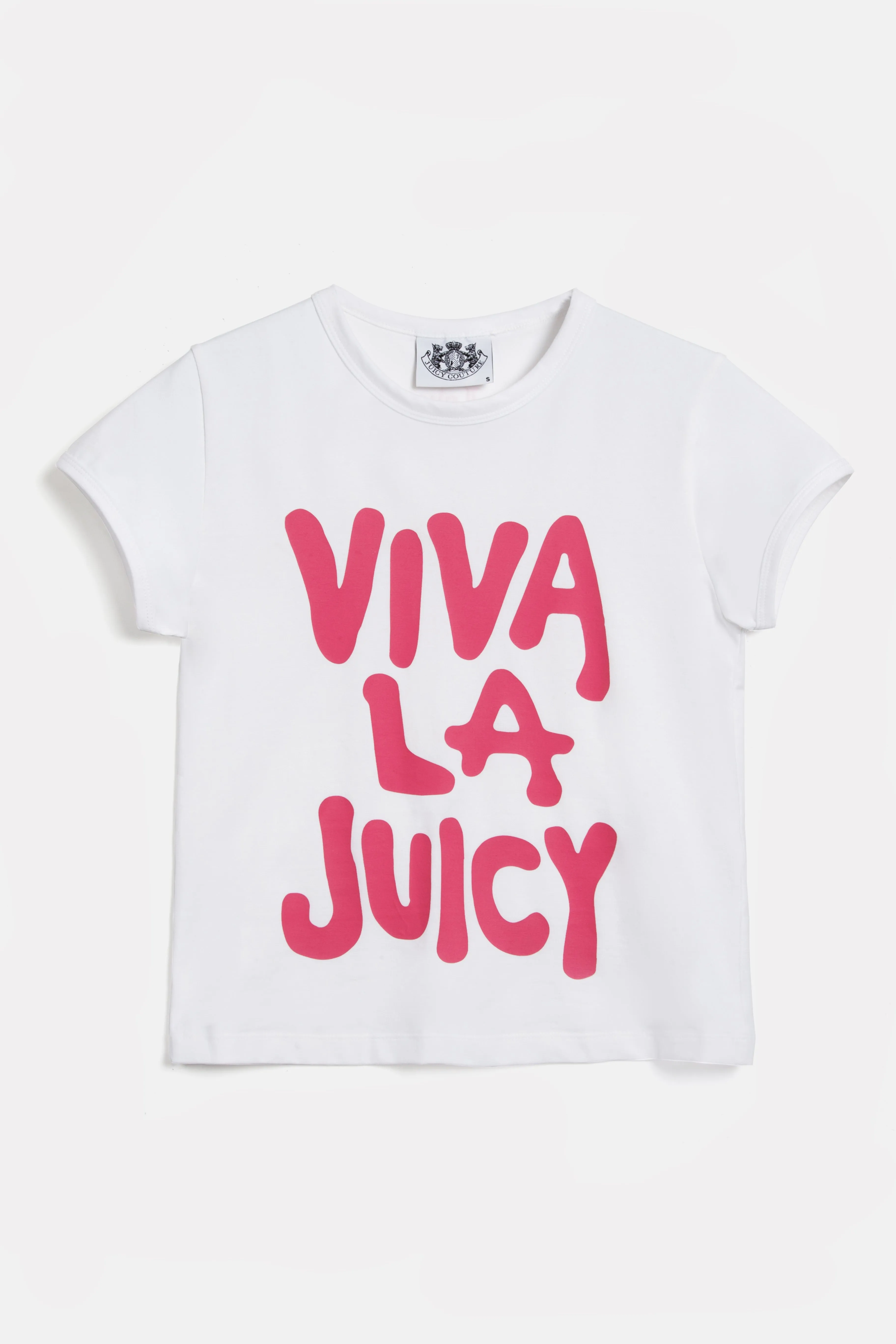 THE ICONS | WHITE 'VIVA LA JUICY' BABY TEE