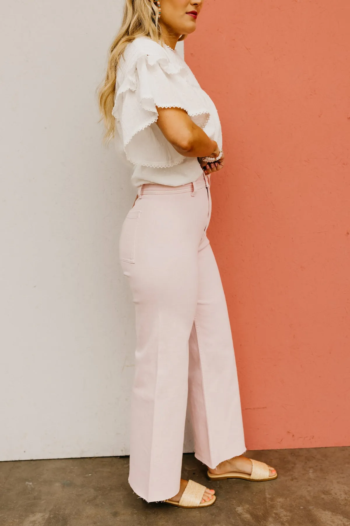 The Luciano Straight Wide Leg Denim Pants