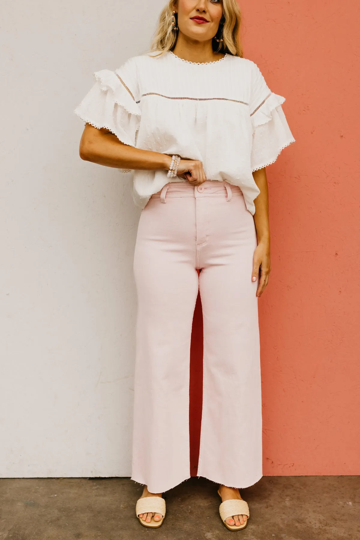 The Luciano Straight Wide Leg Denim Pants