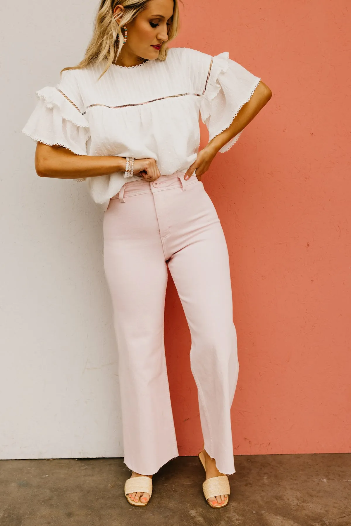 The Luciano Straight Wide Leg Denim Pants
