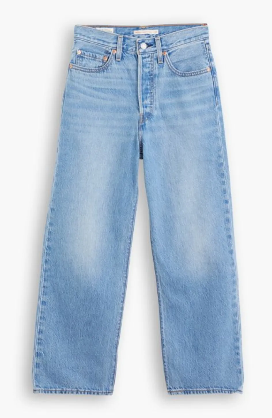 The Ribcage Straight Ankle Jeans by Levi's - In The Middle