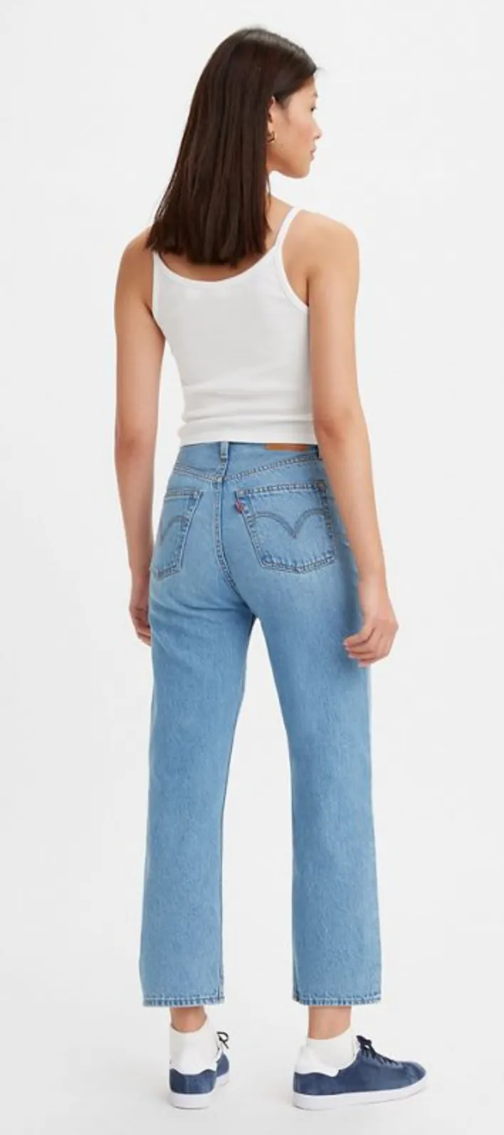 The Ribcage Straight Ankle Jeans by Levi's - In The Middle