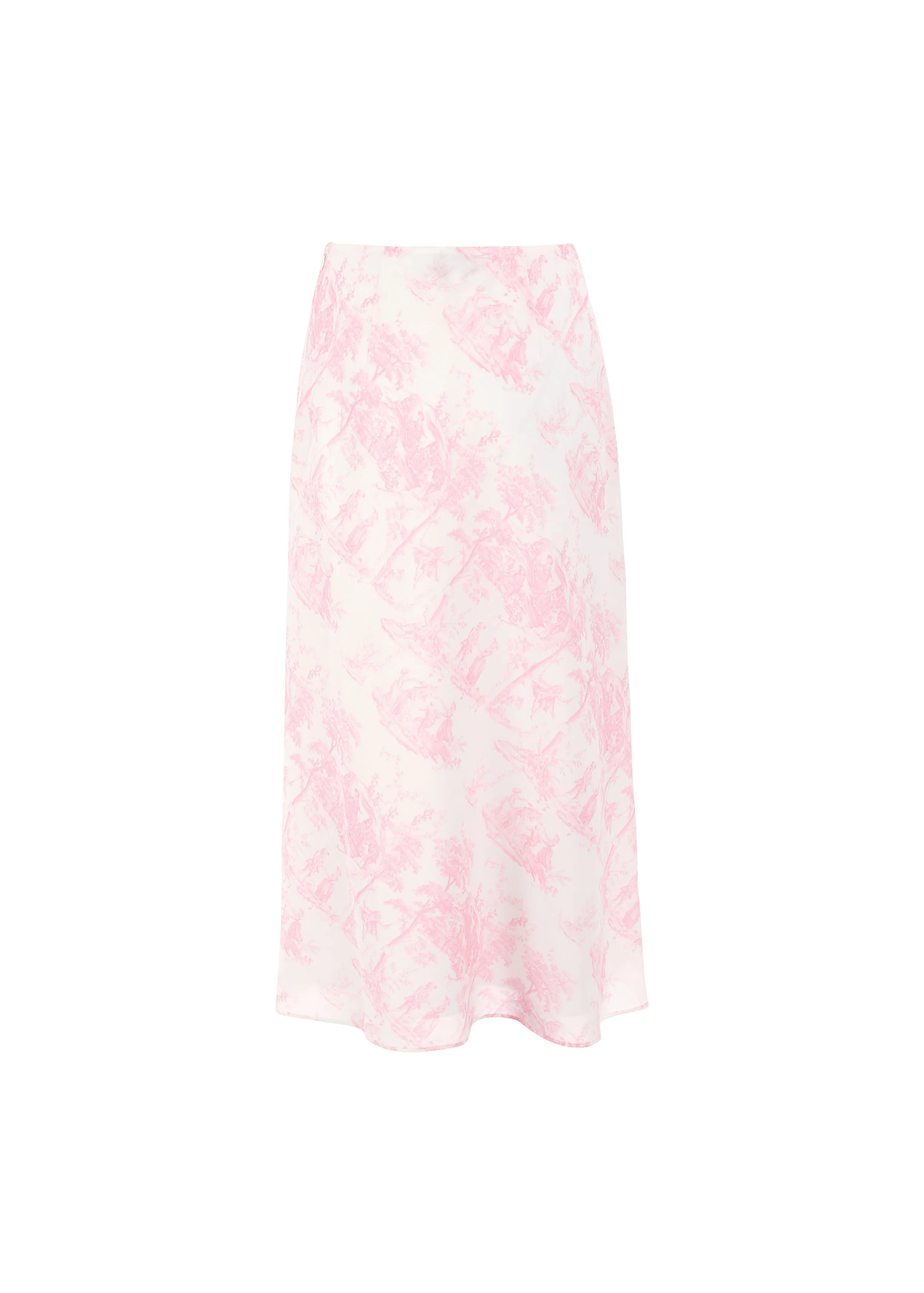 The Romance Slip Skirt in Pink Luxembourg