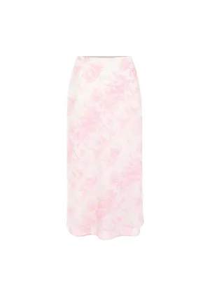 The Romance Slip Skirt in Pink Luxembourg