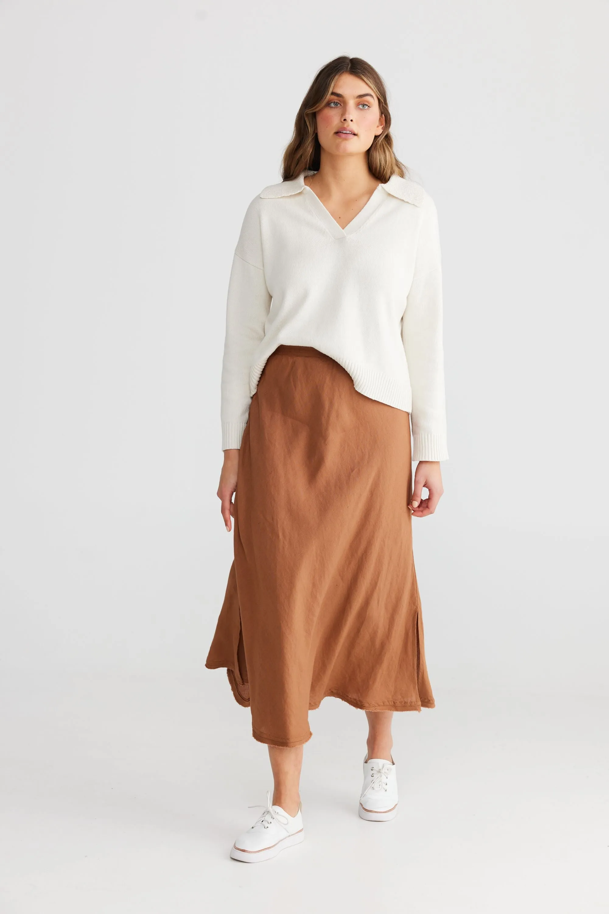 The Shanty Sicily Skirt - Terracotta