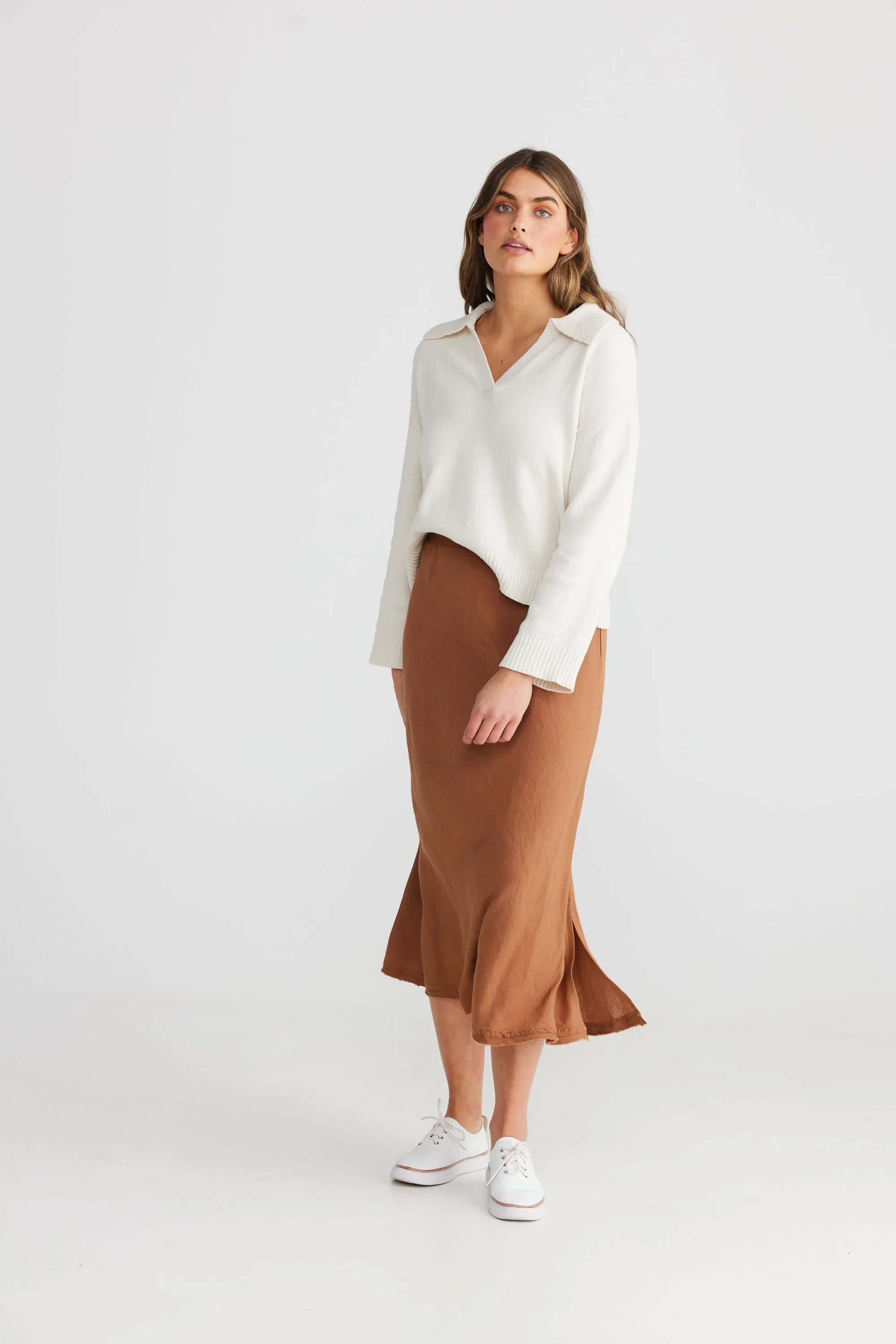 The Shanty Sicily Skirt - Terracotta