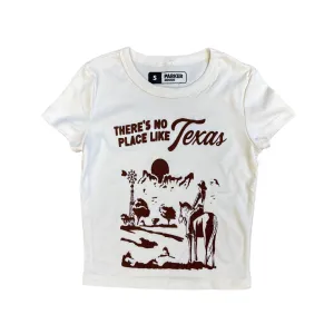 There's No Place Like Texas Cropped Tee