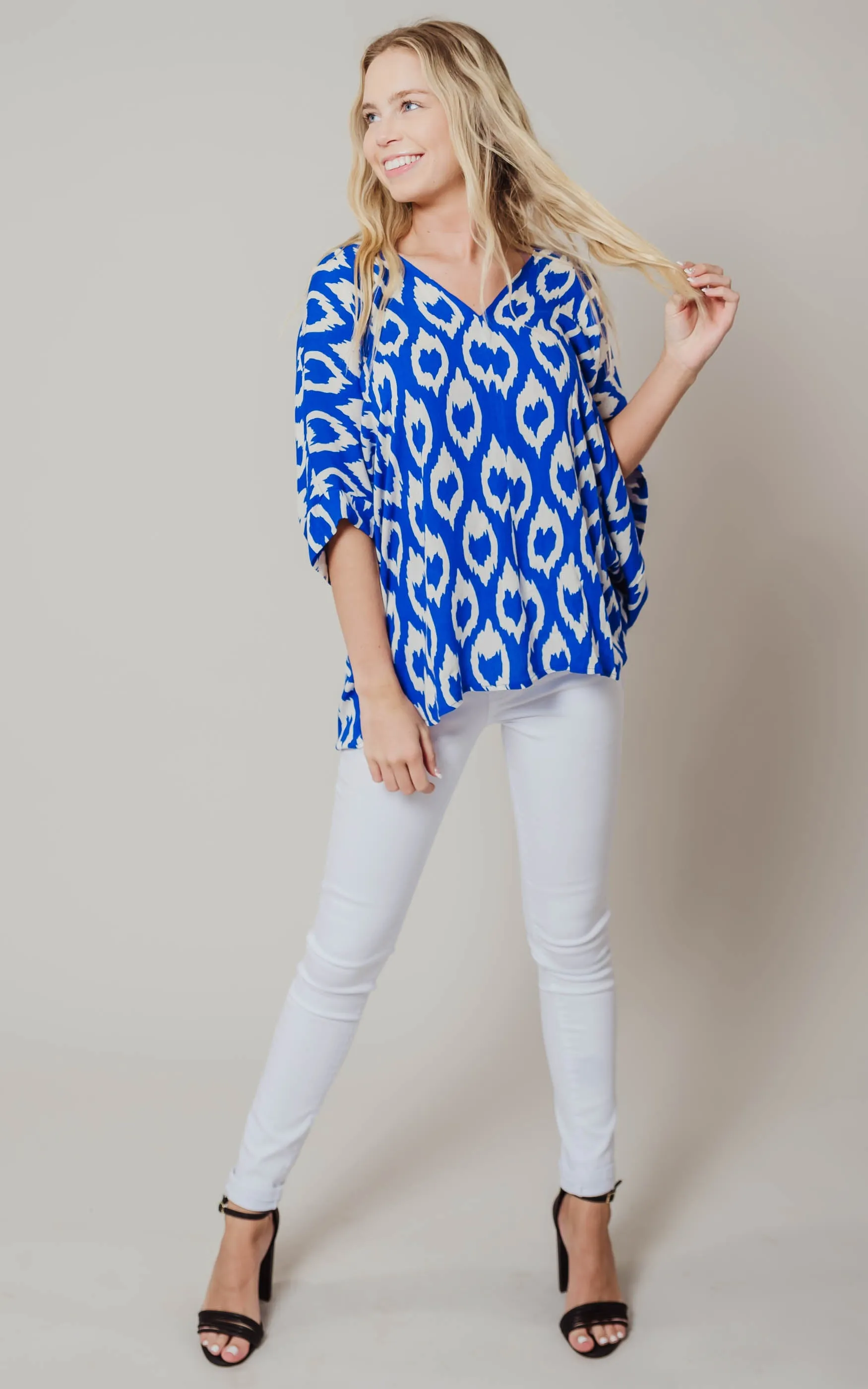 Tina Moroccan Chiffon Blouse - Final Sale