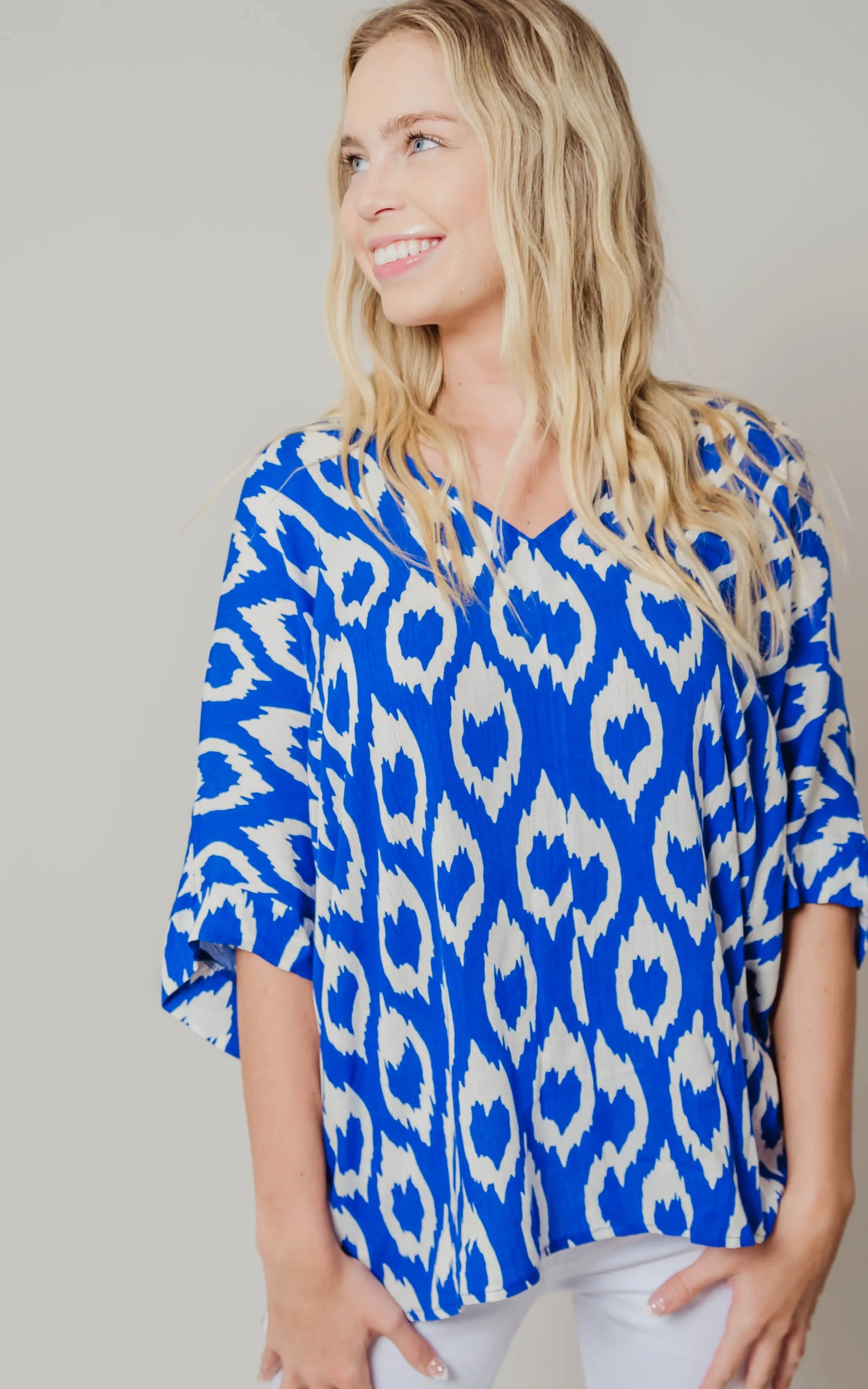 Tina Moroccan Chiffon Blouse - Final Sale