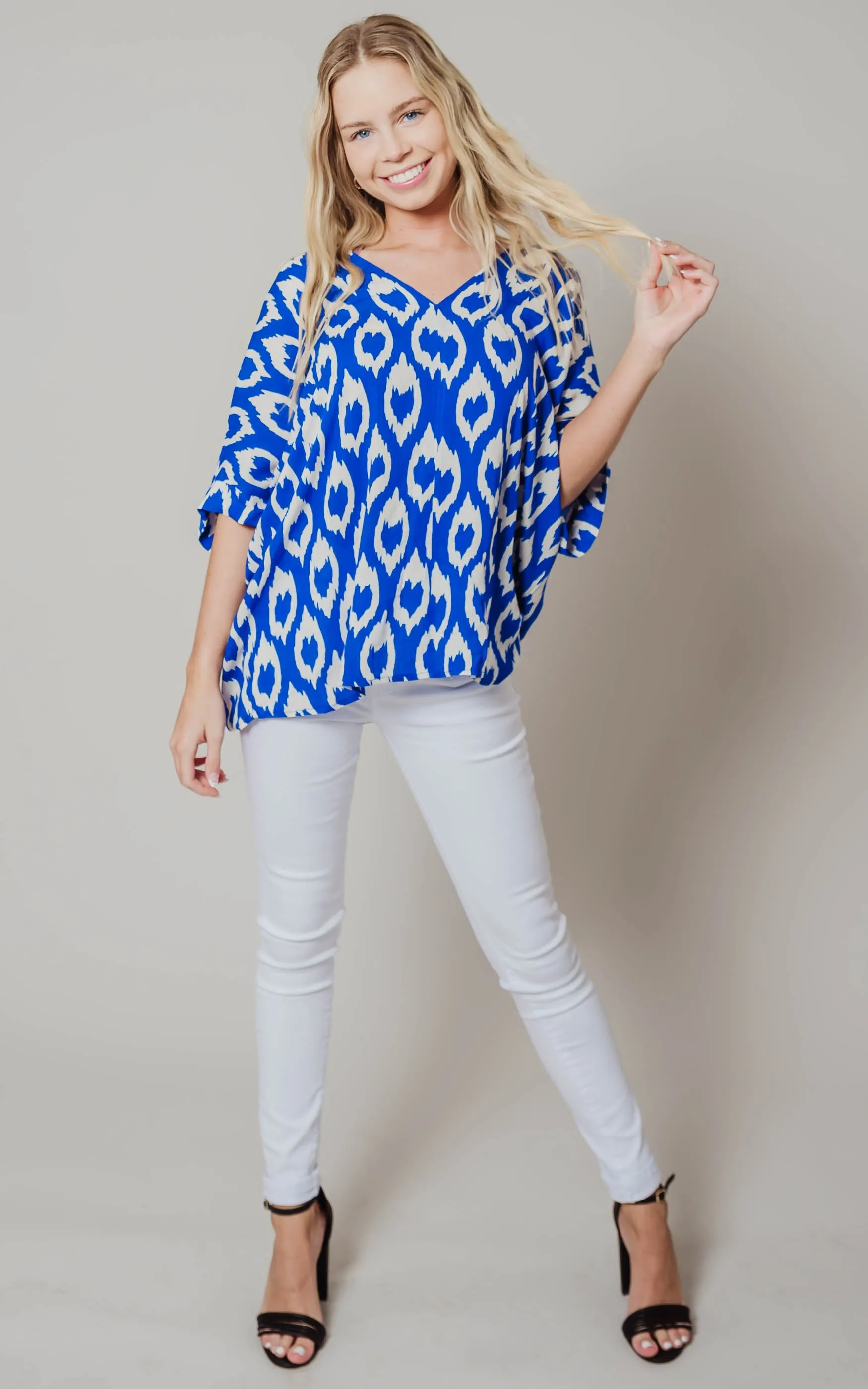 Tina Moroccan Chiffon Blouse - Final Sale