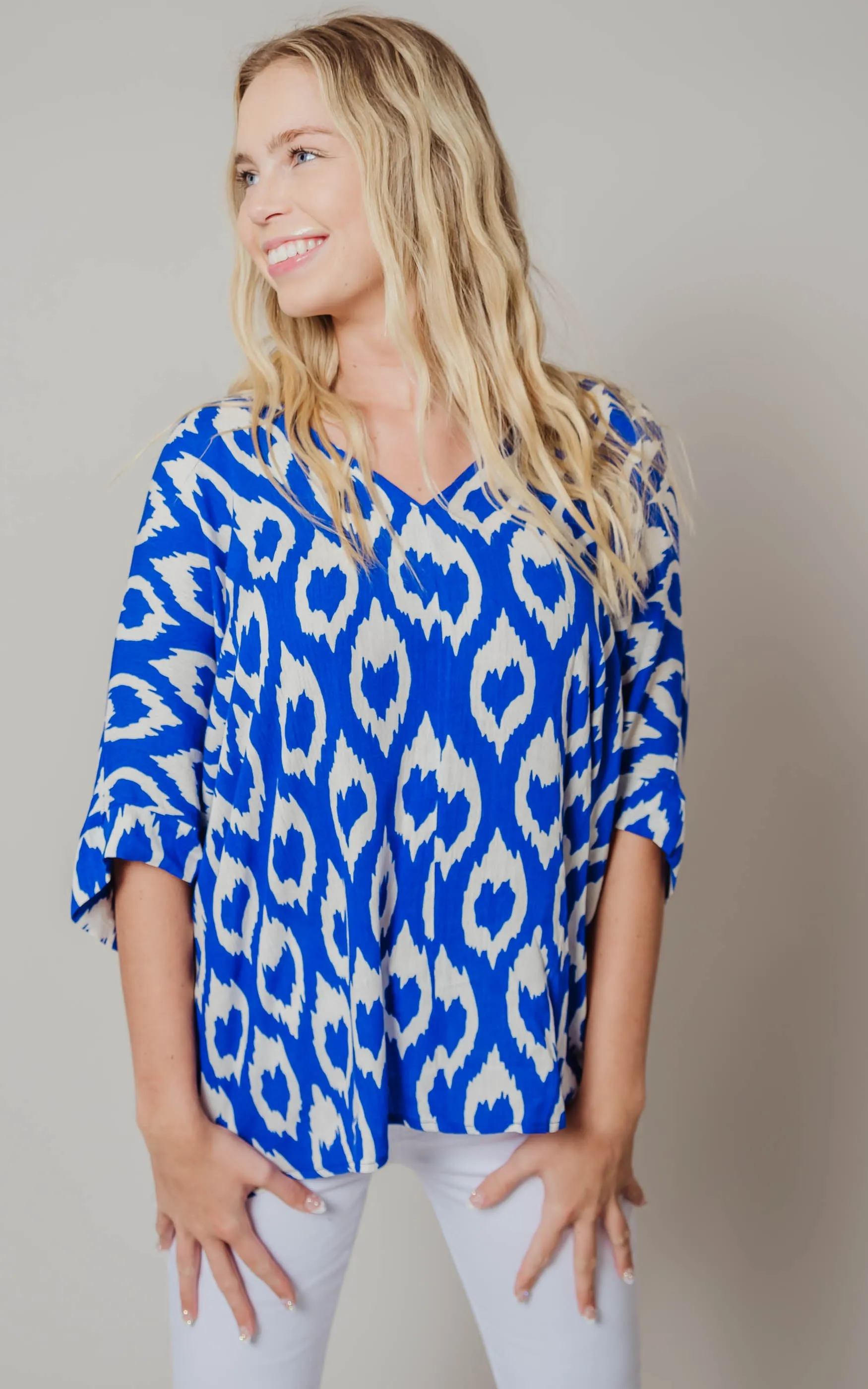 Tina Moroccan Chiffon Blouse - Final Sale