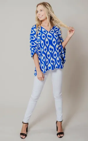 Tina Moroccan Chiffon Blouse - Final Sale