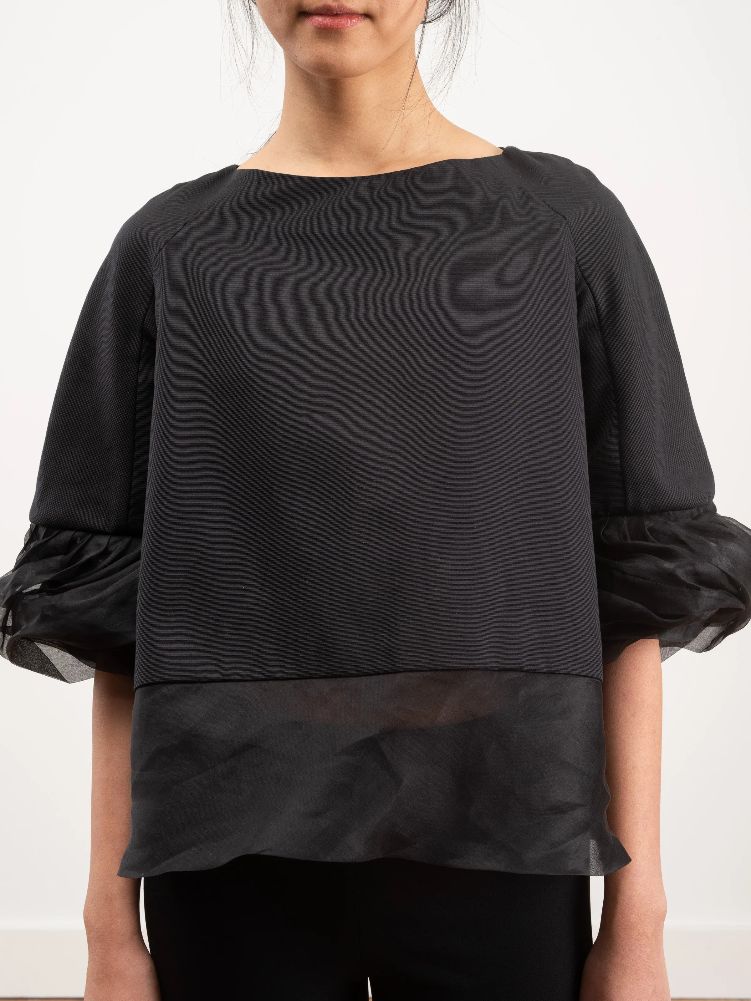 top with ruffle sleeve