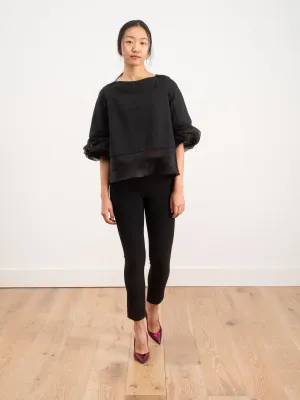 top with ruffle sleeve