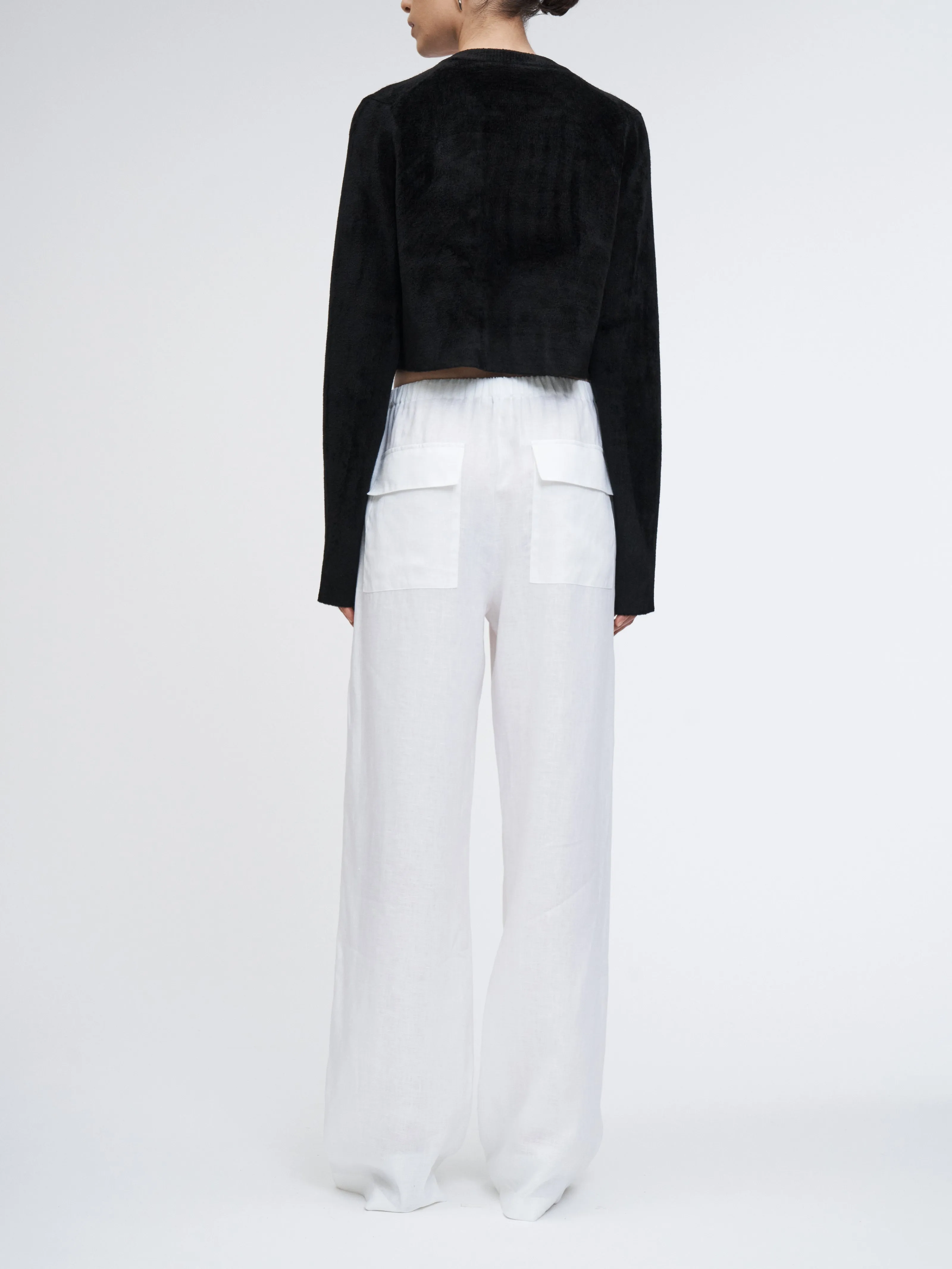 Velour Bolero in Black