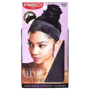 VELVET WIG BAND - BLACK HWG01