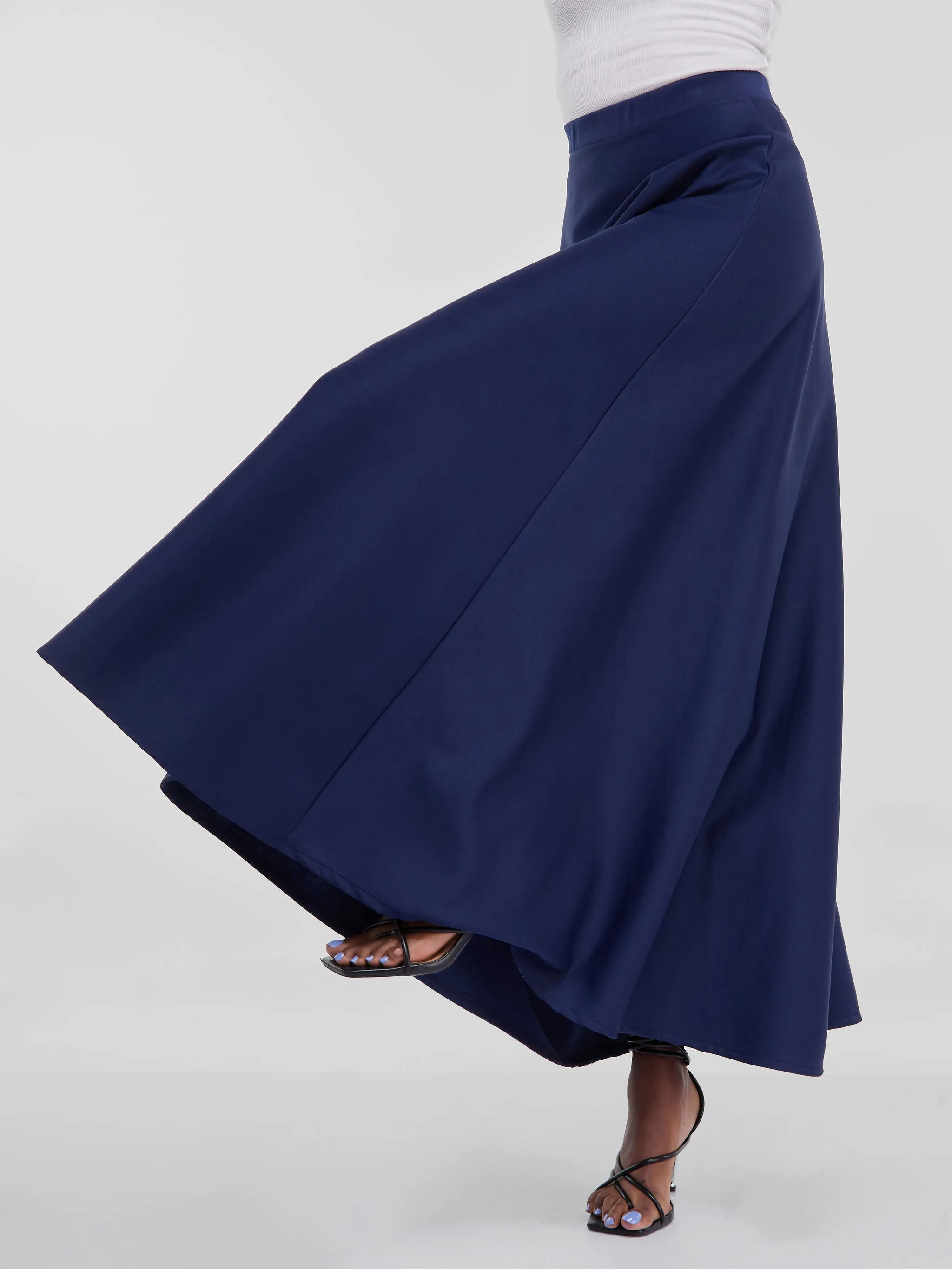 Vivo Hema A-line Maxi Skirt - Navy Blue