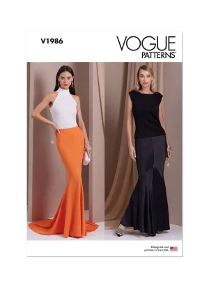 Voguepattern V1986 Misses' Skirt/Pants