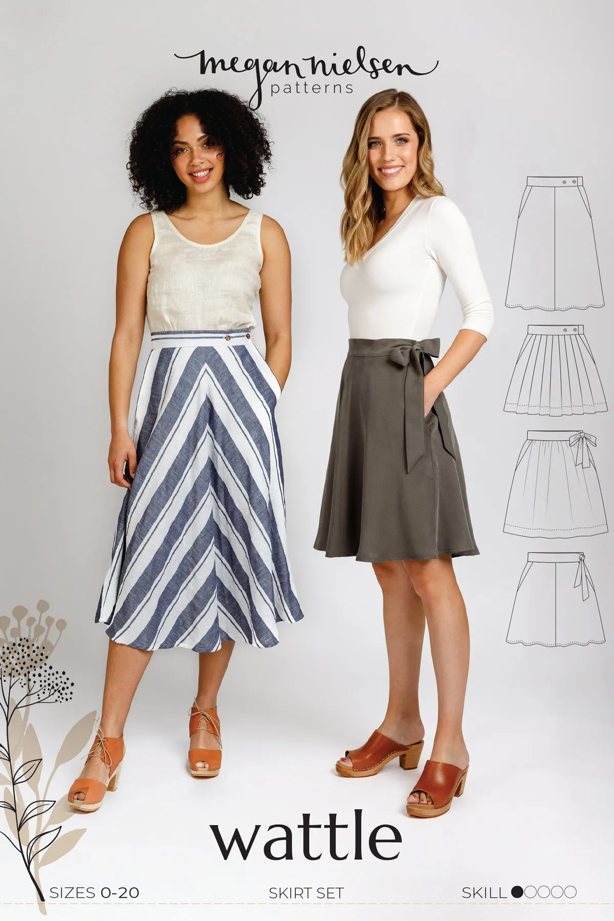 Wattle skirt pattern