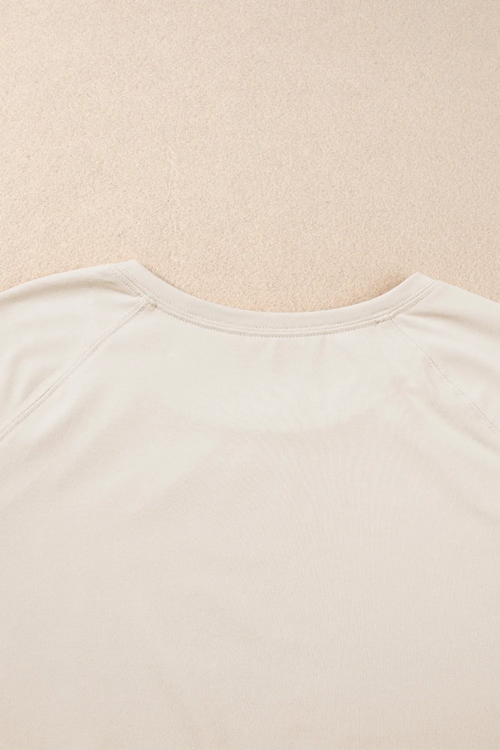 White Raw Hem Loose Tee and Wide Leg Pants Set