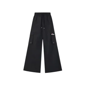 WIDE LEG NYLON CARGO TROUSERS