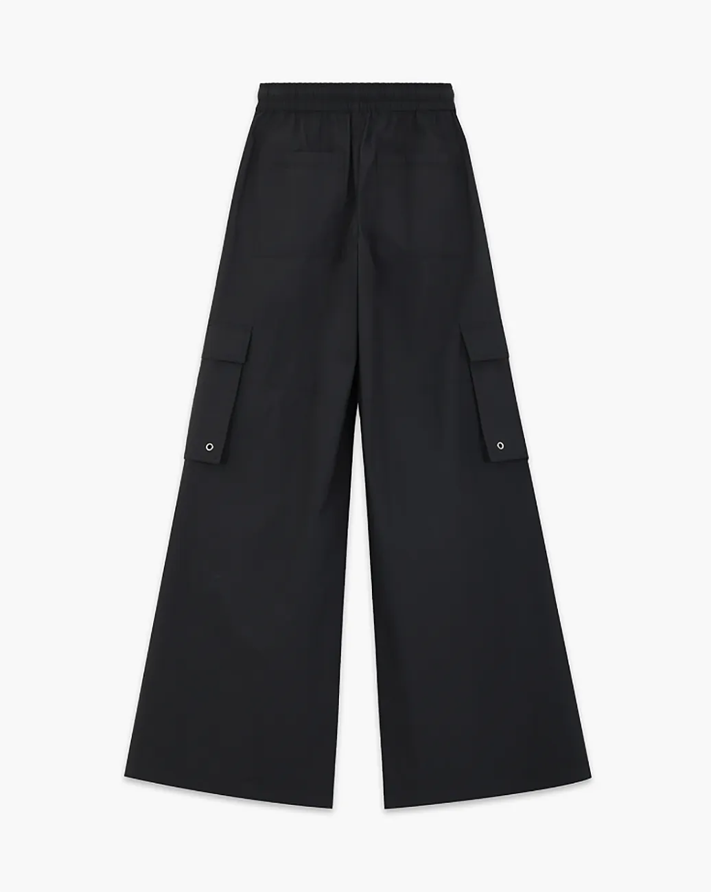 WIDE LEG NYLON CARGO TROUSERS