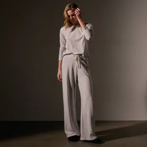 Wide Leg Sweatpant - Light Mist Pigment