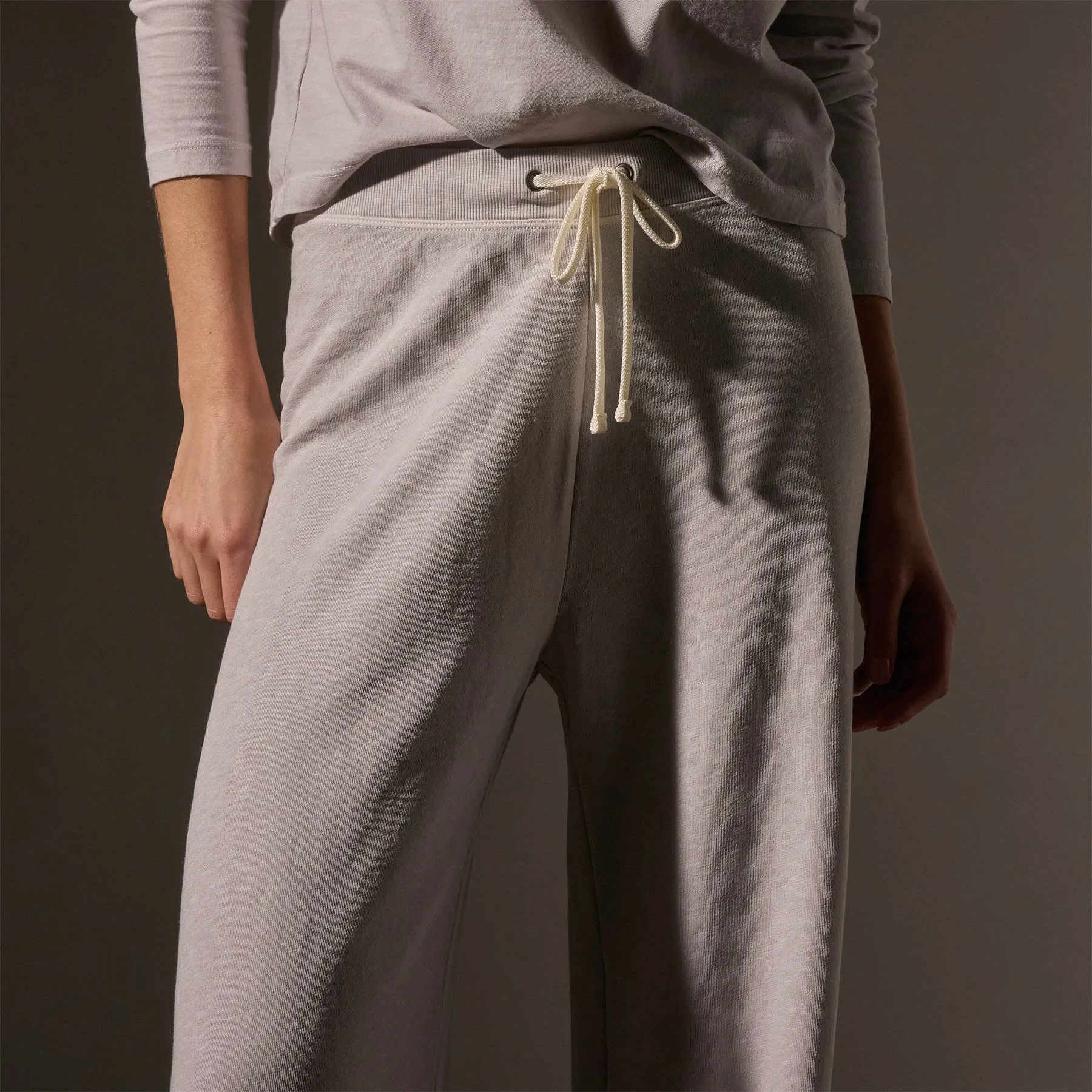 Wide Leg Sweatpant - Light Mist Pigment