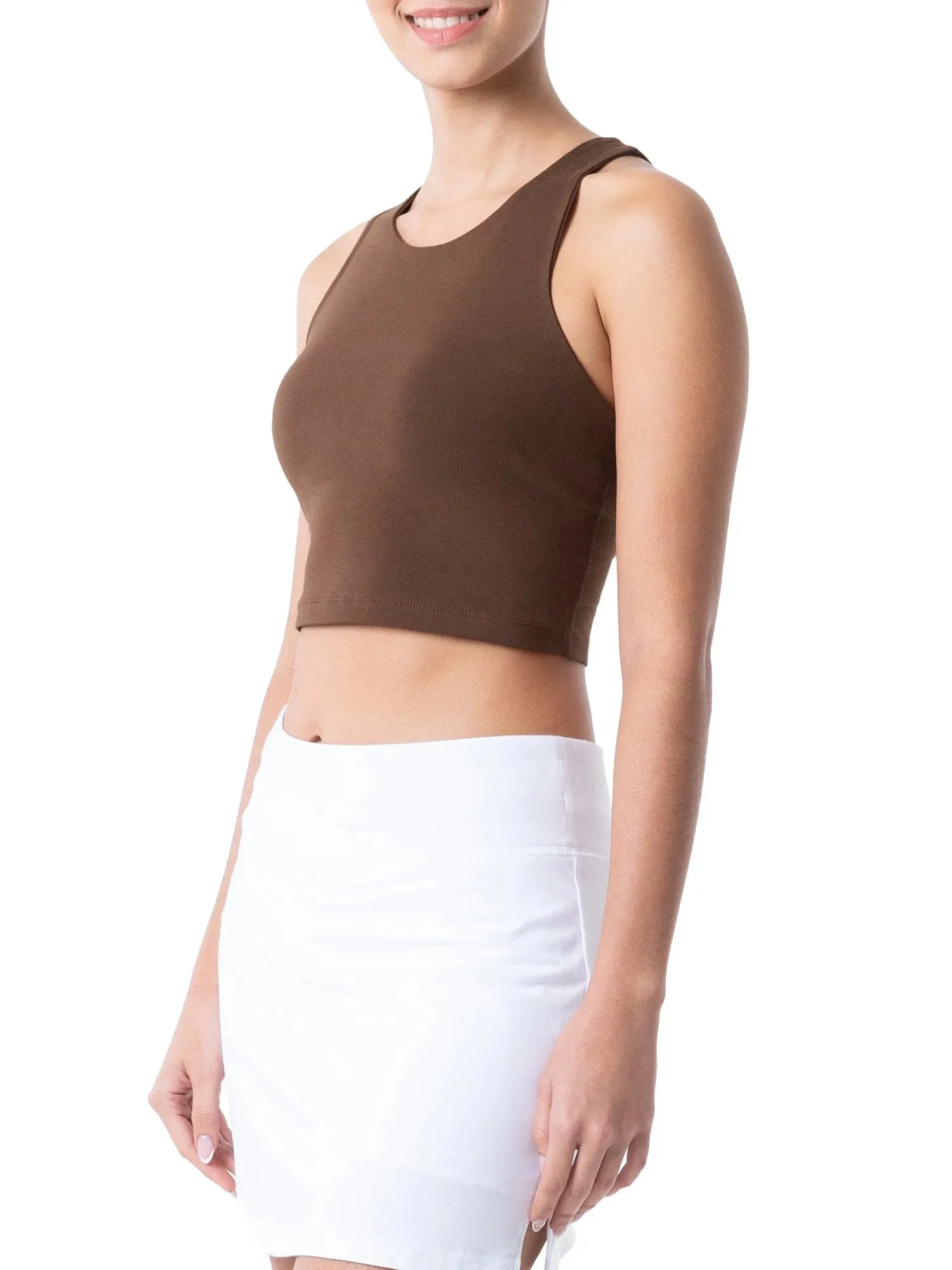 Women's Active Cropped Racerback Tank