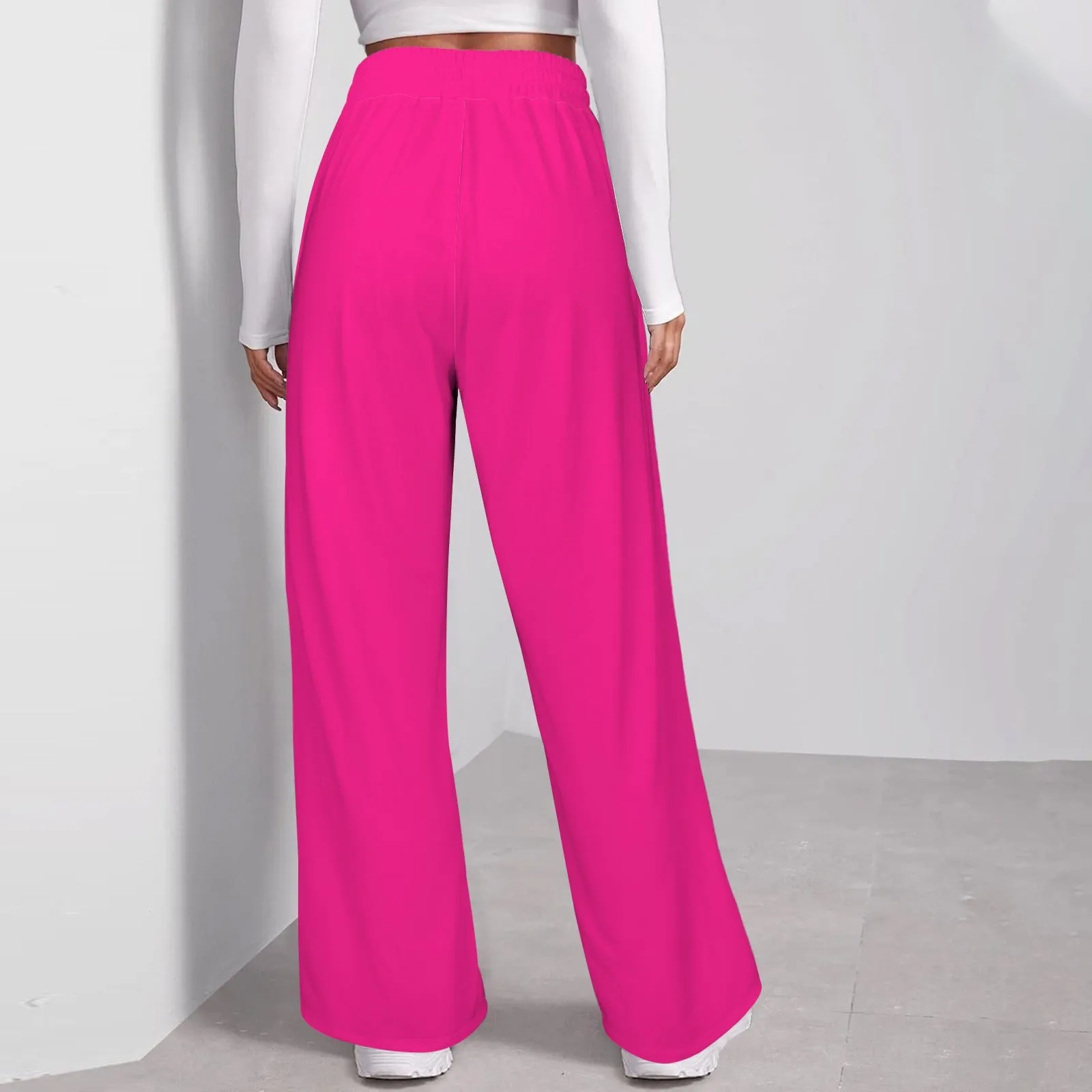 Women's Drawstring Wide Leg Sweatpants